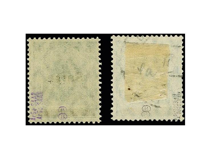 5 Pfennig, postfrisch und gestempelt, tadellos, signiert Arge Saar bzw. Burger BPP