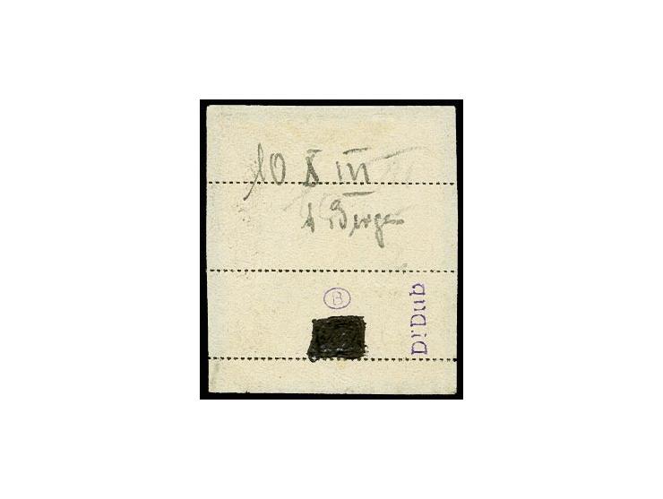 30 Pfennig, sauber gestempelt auf kleinem Briefstück, tadellos, u.a. signiert Dr. Dub