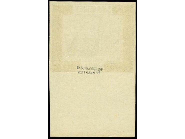 20 Pfennig als ungezähntes Unterrandstück, postfrisch, tadellos, u.a. signiert Dr. Schneider BPP