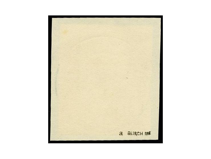 12 Pfennig, geschnitten, mit Stempel auf Briefstück, tadellos, signiert Busch BPP