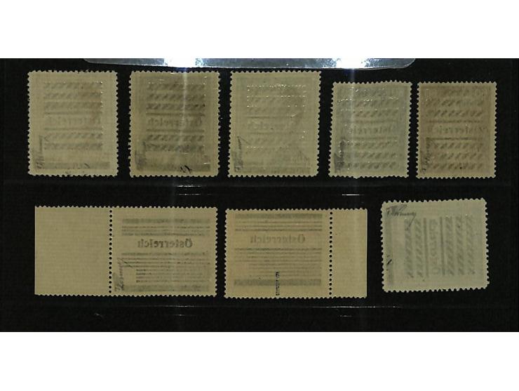 Hitler 1 Pfg. - 5 M. und Volkssturmmarke (in beiden Typen), 25 Werte postfrisch, komplett signiert und Attest Wallner, Volkss