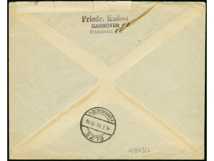 Sowjetunion: "BREMEN"-New York, Eingeschriebener Brief mit Deutsches Reich Fridericus Zusammendrucke und Hindenburg in Mischf