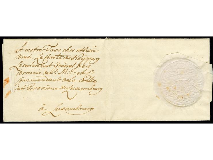 1737, Maria Elisabeth, Erzherzogin von Österreich und Statthalterin der Niederlande, e.U. auf kpl. Brief aus Brüssel an den G