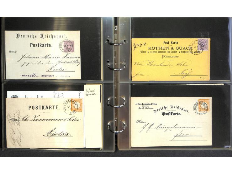 1869/87, Sammlung "private Vordruckkarten" mit einigen hundert Karten inkl. amtlicher Formulare und Ganzsachen mit Zurdrucken