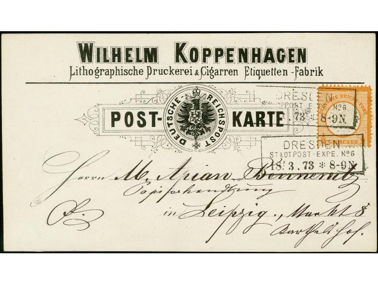 1869/87, Sammlung "private Vordruckkarten" mit einigen hundert Karten inkl. amtlicher Formulare und Ganzsachen mit Zurdrucken