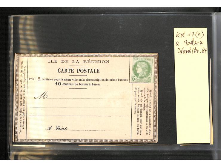 1872/78, umfangreiche Sammlung der amtlichen Formularkarten mit einigen hundert, meist gebrauchten Karten mit vielen verschie