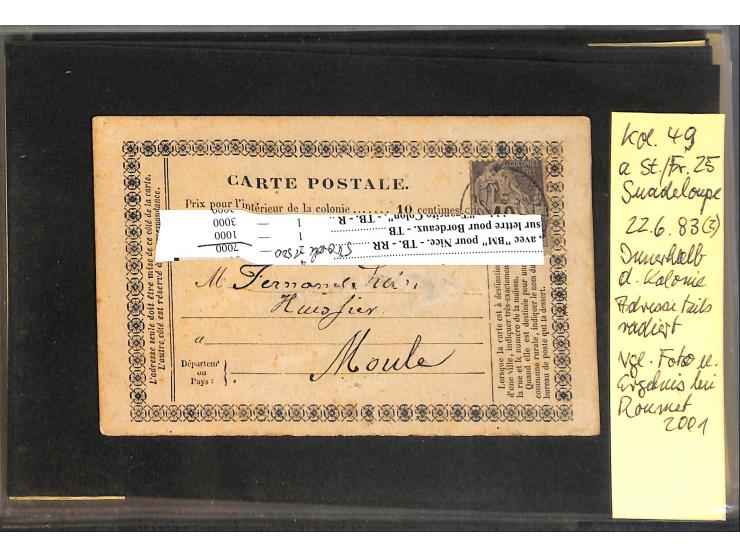 1872/78, umfangreiche Sammlung der amtlichen Formularkarten mit einigen hundert, meist gebrauchten Karten mit vielen verschie
