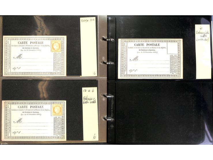 1872/78, umfangreiche Sammlung der amtlichen Formularkarten mit einigen hundert, meist gebrauchten Karten mit vielen verschie