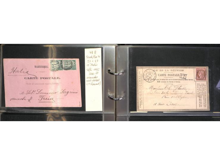 1872/78, umfangreiche Sammlung der amtlichen Formularkarten mit einigen hundert, meist gebrauchten Karten mit vielen verschie