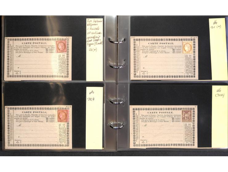 1872/78, umfangreiche Sammlung der amtlichen Formularkarten mit einigen hundert, meist gebrauchten Karten mit vielen verschie