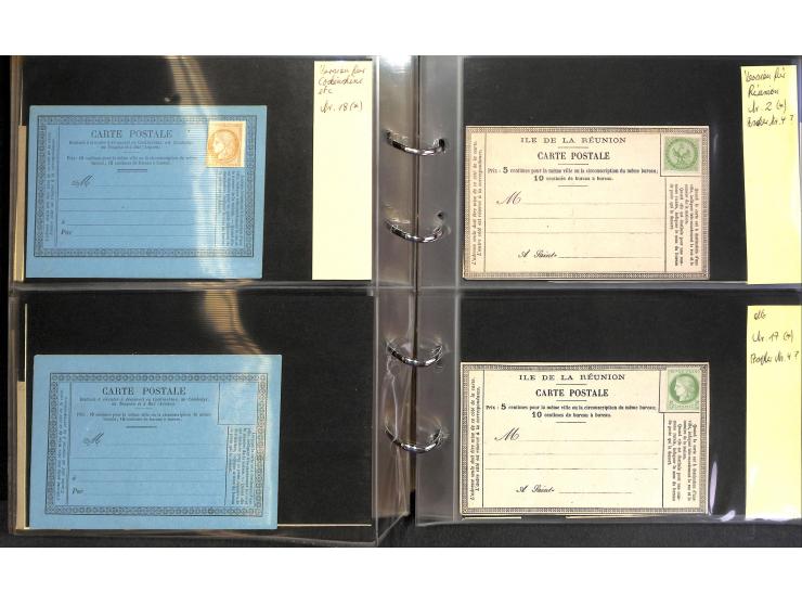 1872/78, umfangreiche Sammlung der amtlichen Formularkarten mit einigen hundert, meist gebrauchten Karten mit vielen verschie