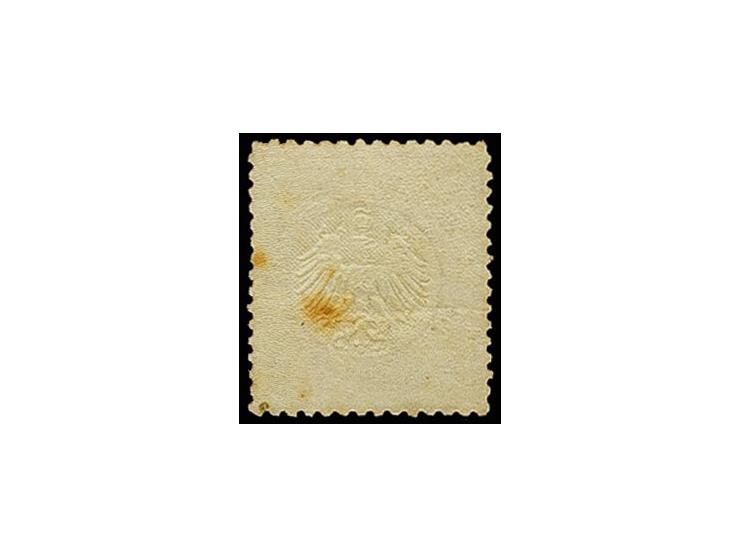 ½ Gr. rötlichorange, postfrisch, Bugspur mit Alterstönung im Prägefeld, Fotoattest Sommer BPP (Mi. 7.500,-)