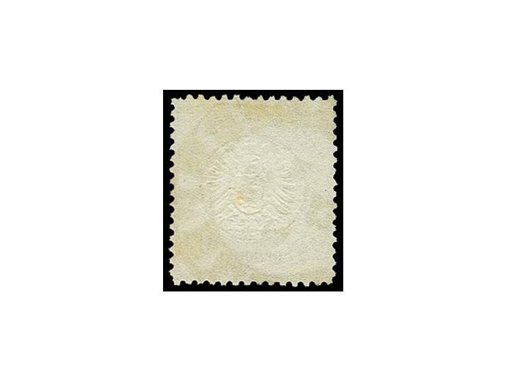 2 1/2 Gr. dunkelbraun, farbfrisch, gut geprägt und gezähnt mit klarem Hufeisenstempel "ELBERFELD 29.MÄRZ.73" (Spalink 12-5), 