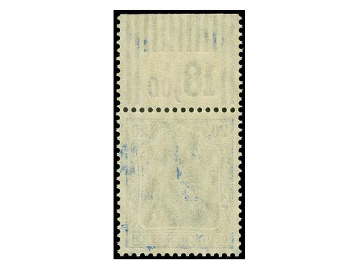20 Pfg. violettultramarin mit Walzenoberrand 2'9'2, ungebraucht, tadellos, Fotoattest Jäschke-L. BPP (2017) (Mi. 2.500,-)