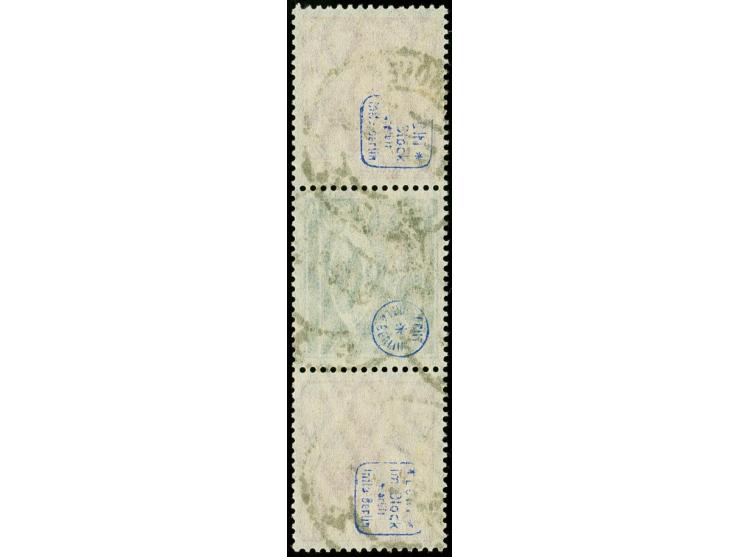 40+30+40 Pfg., sauber gestempelt, tadellos, sign. Infla und Fotoattest Weinbuch BPP (2017)