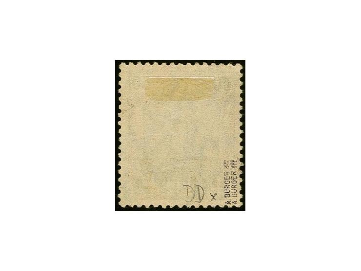50 Pfg. mit doppeltem Aufdruck, sauber gestempelt, eine seltene Marke, tadellos, sign. Burger BPP mit Fotoattest (1999)