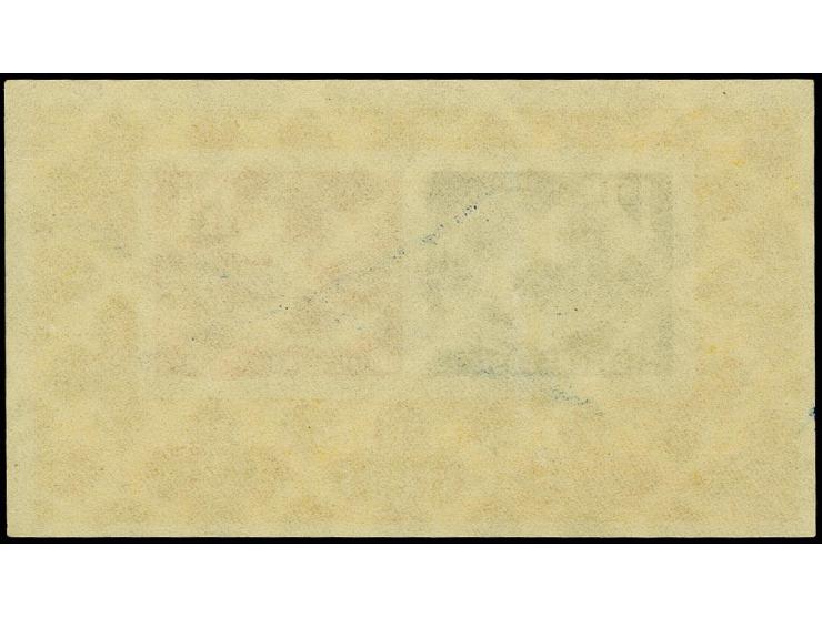 1950, DEBRIA-Block mit Plattenfehler "weißer Punkt unten links im R in Franco auf Mi.-Nr. 271", postfrisch, rückseitig mit le