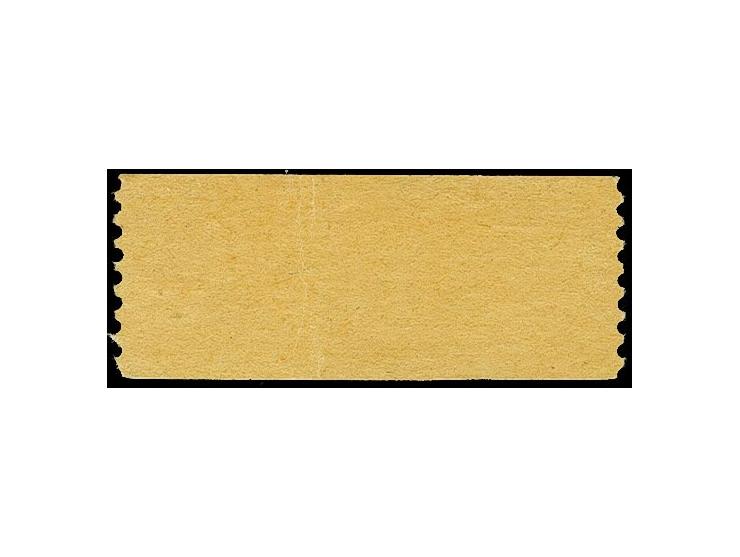 (10 Pfg.) orangelb/orangerot mit Kennbuchstaben/Kontrollnummer "A 84625", postfrisch mit senkrechtem Gummibug, bisher nur wen