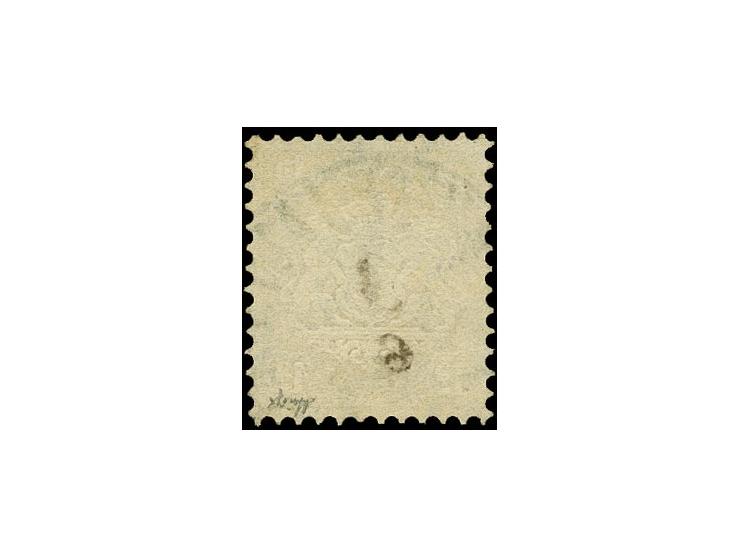 12 Kr. lila, farbfrisch und einwandfrei gezähnt mit zentrisch aufgesetztem Halbkreisstempel "DÜRKHEIM I.D.PF. 4/6"; die Tages