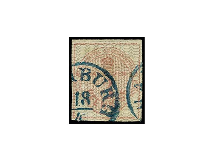 1856, 3 Pfg. mit grauem Netzwerk, allseits voll- bis breitrandig, gestempelt, tadellos, doppelt sign. Berger BPP mit Fotobefu