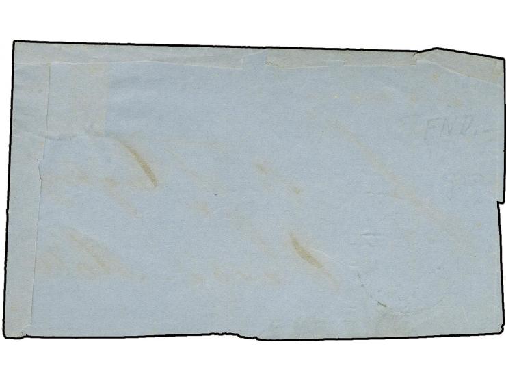 Ballum, "161" auf Dänemark 4 S. braun auf Briefvorderseite mit nebengesetzem EKr. "BALLUM 14 5 1861" nach Visby-Mölle, tadell