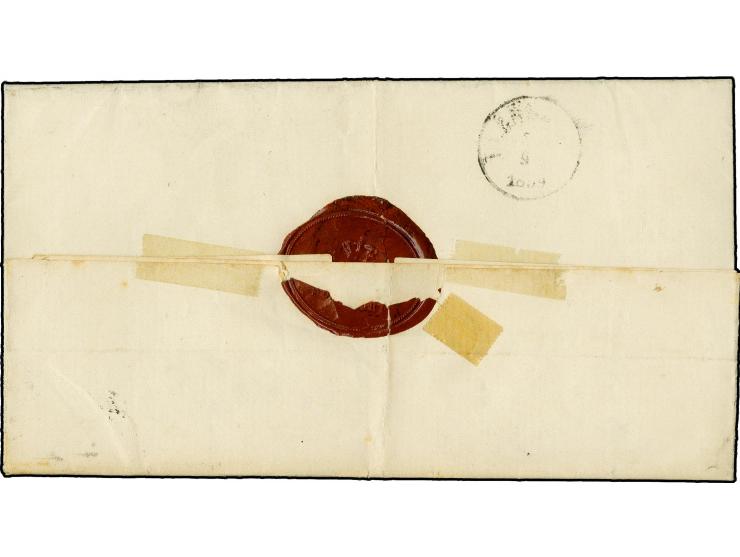Broacker, Faltbrief mit innseitiger Ortsangabe "Nyböl Hardesvogtei i Broager" und DKr.-Aufgabestempel "GRAVENSTEIN 1/9 1859" 