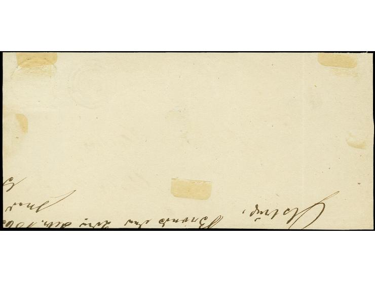BRÖNS, "BRNS" 3-Ring-Stempel auf Dänemark 4 S. braun auf Briefvorderseite nach Visby-Mölle, ein schöner und attraktiver Beleg
