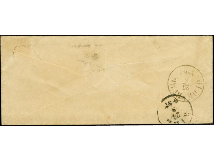 "Cism. 25/8 63", handschriftlicher Aufgabevermerk vorderseitig auf kleinem Umschlag nach Kiel, frankiert mit Dänemark 4 S. br