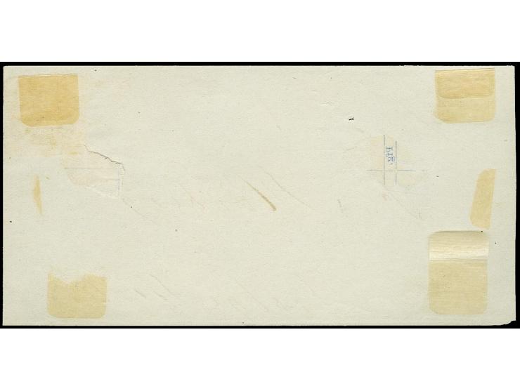 DÖSTRUP, "DSTRP" 3-Ring-Stempel sehr schön klar auf Dänemark 4 Schilling braun auf Briefvorderseite nach Wiesby-Mölle, ein se