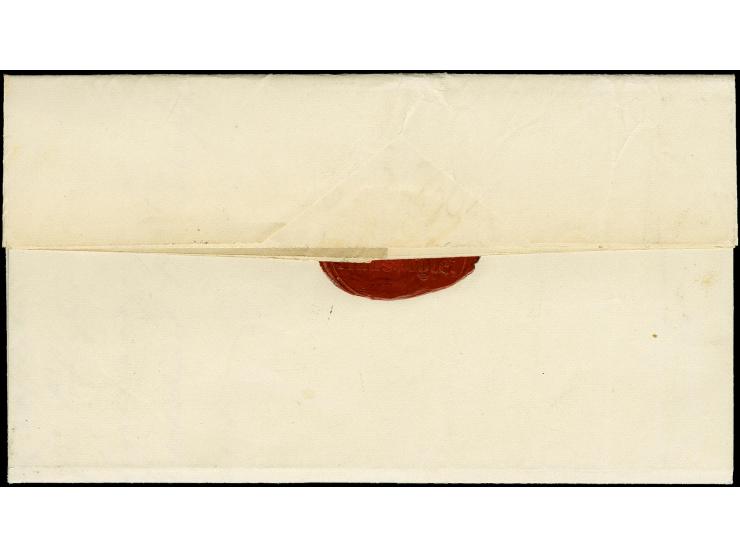 "Fleckebyer 14 Aug. 1857", innen datierter Faltbrief über Schleswig nach Rendsburg, frankiert mit Dänemark 4 S. braun, mit Nr