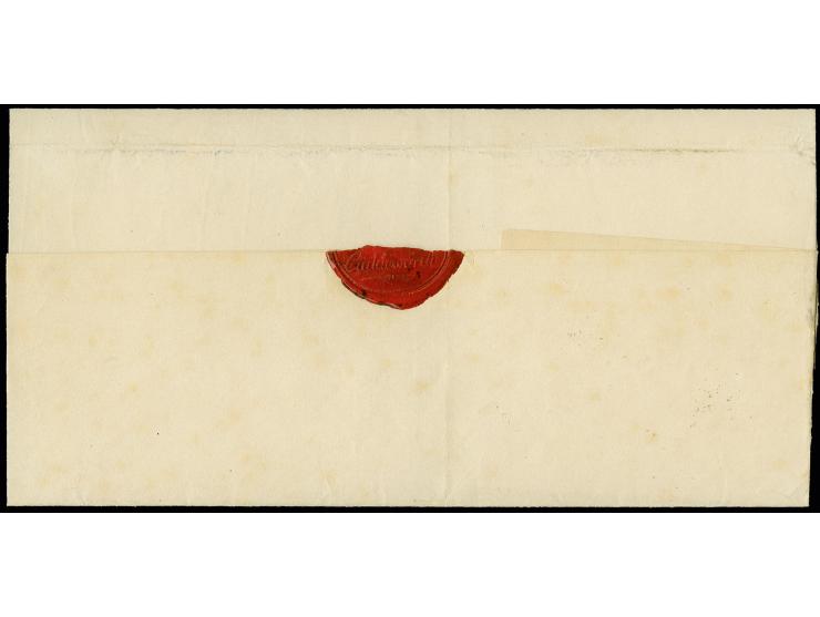 "Grande 7/5 63", handschriftlicher Aufgabevermerk vorderseitig auf Briefhülle an das Königliche Amt Schwarzenbeck, frankiert 
