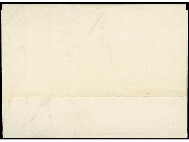 "Am Sunde", handschriftlicher Aufgabevermerk in Rötel vorderseitig auf kleinem Faltbrief nach Burg-Staaken, tadellos, unseres