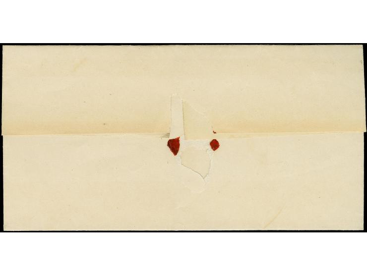 "v. Grumby", handschriftlicher Aufgabevermerk vorderseitig auf Faltbriefhülle nach Schleswig mit vorderseitigem Ankunftsstemp