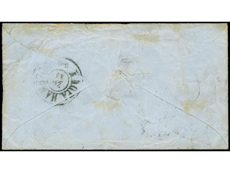 "Holm 26/11/59", handschriftlicher Aufgabevermerk vorderseitig auf Briefumschlag nach Hamburg, frankiert mit Dänemark 4 S. br