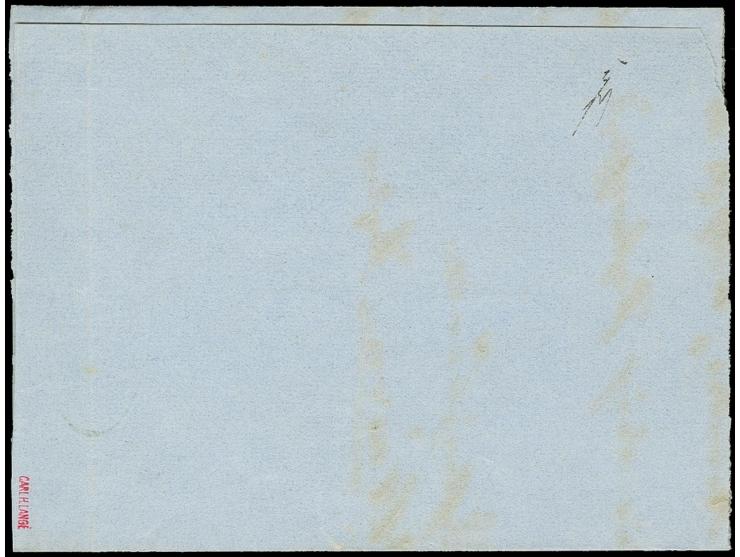Katharinenheerd, "Catherinenheerd pr. Garding 15 Aug. 1855", innen datierter Teil eines Faltbriefs nach Schleswig, frankiert 