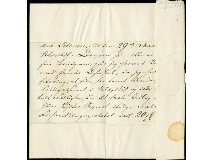 Klixbüll, "Klaegsböl 1/12 62", handschriftlicher Aufgabevermerk vorderseitig auf komplettem Faltbrief nach Embsböl, frankiert