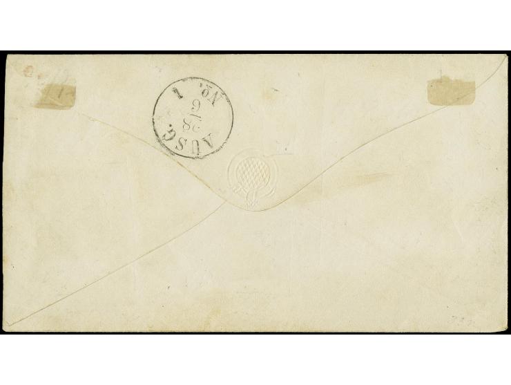 "MONKEBÜLL 28 6 67", als Aufgabe- und Entwertungsstempel auf Umschlag nach Bargum, frankiert mit Schleswig-Holstein 1¼ S. grü