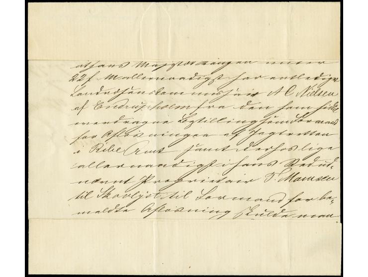 "Visby den 21ten Juli 1862", innen datierter Faltbrief nach List auf Sylt, vorderseitig mit EKr. "BALLUM 25 7 1862" sowie EKr