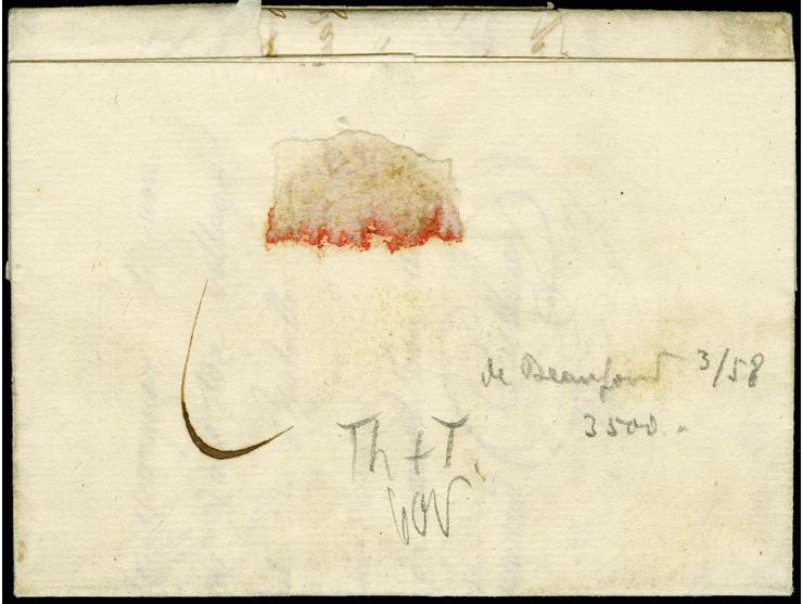 Armeepost: 1808, schwarzer L2 "4I PORT PAYE GRANDE ARMÉE" auf kpl. Faltbrief von Hanau (datiert 10.10.) mit interessantem Tex
