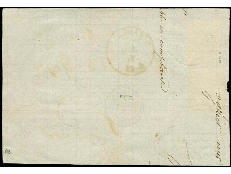 20 C. Spitzen nach oben mit EKr. "STRASSBURG IM ELSASS 20 12 71" auf Briefvorderseite mit Napoléon Lauré 20 C. mit Stempel "A