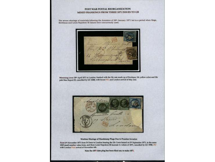 1849/75 (ca.), sehr schöner Sammlungsbestand, zu großen Teilen ausstellungsmäßig aufgezogen mit ungebrauchten und gebrauchten