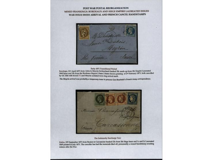 1849/75 (ca.), sehr schöner Sammlungsbestand, zu großen Teilen ausstellungsmäßig aufgezogen mit ungebrauchten und gebrauchten