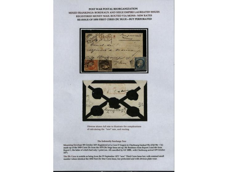 1849/75 (ca.), sehr schöner Sammlungsbestand, zu großen Teilen ausstellungsmäßig aufgezogen mit ungebrauchten und gebrauchten