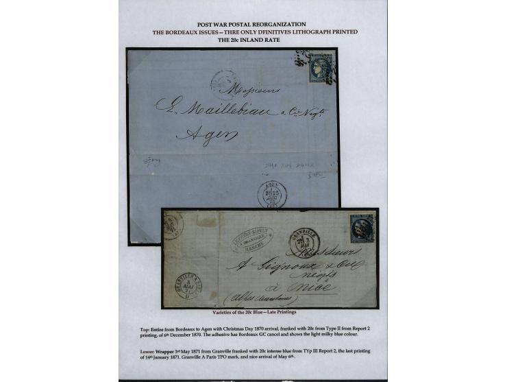 1849/75 (ca.), sehr schöner Sammlungsbestand, zu großen Teilen ausstellungsmäßig aufgezogen mit ungebrauchten und gebrauchten