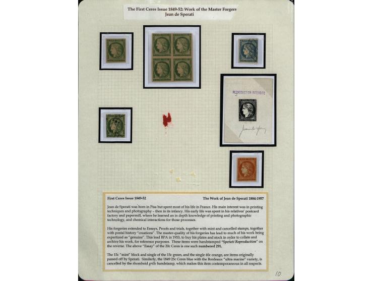 1849/75 (ca.), sehr schöner Sammlungsbestand, zu großen Teilen ausstellungsmäßig aufgezogen mit ungebrauchten und gebrauchten