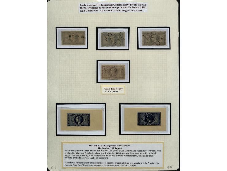 1849/75 (ca.), sehr schöner Sammlungsbestand, zu großen Teilen ausstellungsmäßig aufgezogen mit ungebrauchten und gebrauchten