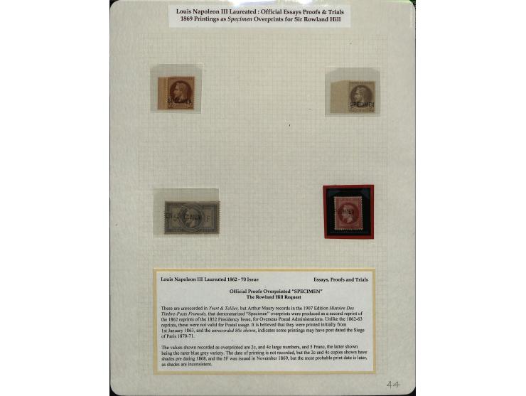 1849/75 (ca.), sehr schöner Sammlungsbestand, zu großen Teilen ausstellungsmäßig aufgezogen mit ungebrauchten und gebrauchten