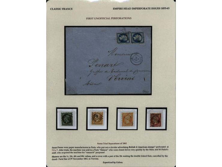 1849/75 (ca.), sehr schöner Sammlungsbestand, zu großen Teilen ausstellungsmäßig aufgezogen mit ungebrauchten und gebrauchten