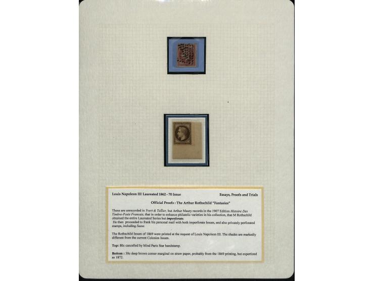 1849/75 (ca.), sehr schöner Sammlungsbestand, zu großen Teilen ausstellungsmäßig aufgezogen mit ungebrauchten und gebrauchten