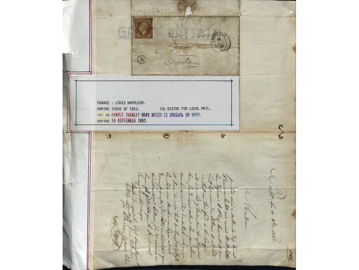 1849/75 (ca.), sehr schöner Sammlungsbestand, zu großen Teilen ausstellungsmäßig aufgezogen mit ungebrauchten und gebrauchten